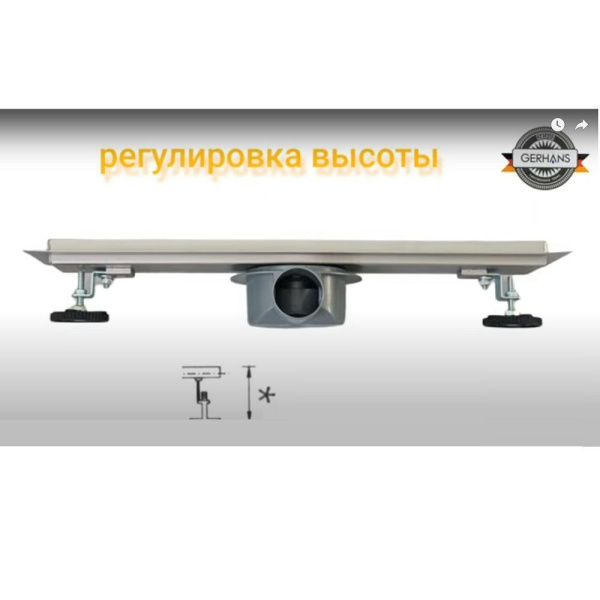 Детальное изображение Душевой трап Gerhans K80207-60 в интернет-магазине THERM.BY