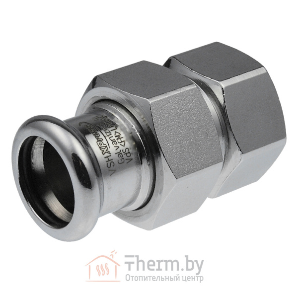 Детальное изображение Пресс муфта разъемная 54 х 2" внутренняя резьба KAN-therm Steel оцинкованная сталь арт. 1509050003 в интернет-магазине THERM.BY