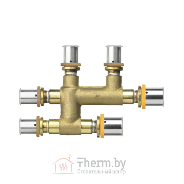 Детальное изображение Пресс тройник обводной латунный 16 х 2.0 х 16 х 2.0 х 20 х 2.0 KAN-Therm арт. 1009257048 в интернет-магазине THERM.BY
