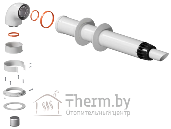 Детальное изображение Комплект дымохода универсальный «антилёд» KRATS (KTL-01-075) в интернет-магазине THERM.BY