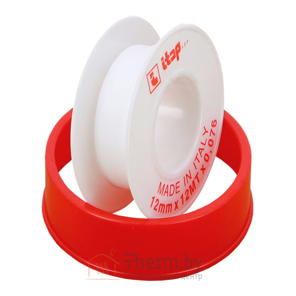 Детальное изображение Тефлоновая фум-лента 12 м х 12 мм х 0.076мм Itap в интернет-магазине THERM.BY