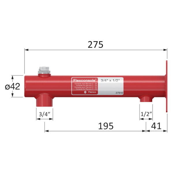 Детальное изображение Консоль для настенного монтажа расширительного бака Flamco Flexconsole 3/4" х 1/2" (8 - 25 л) арт. 27910 в интернет-магазине THERM.BY
