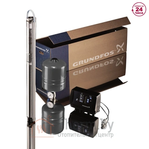 Детальное изображение Погружной скважинный насос Grundfos SQE 2-55 комплект (96524505) в интернет-магазине THERM.BY