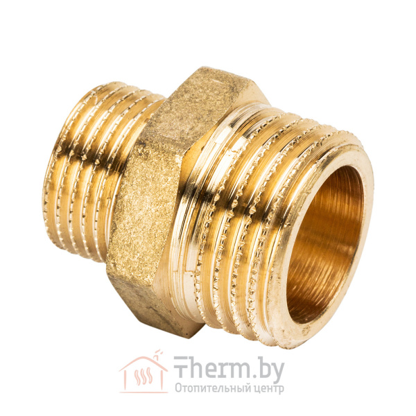 Детальное изображение Ниппель переходной латунный 1/2" х 3/8" General Fittings арт. 260003H040300H в интернет-магазине THERM.BY