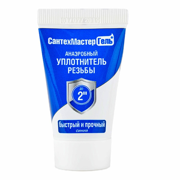 Детальное изображение Анаэробный герметик гель "СантехМастер" для резьбовых соединений 15г, синий в интернет-магазине THERM.BY