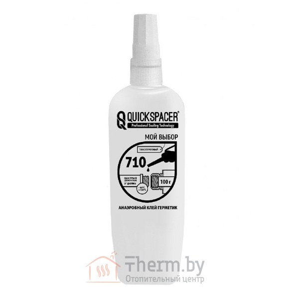 Детальное изображение Анаэробный клей герметик QuickSPACER® 710 для резьбовых соединений 100 г белый в интернет-магазине THERM.BY