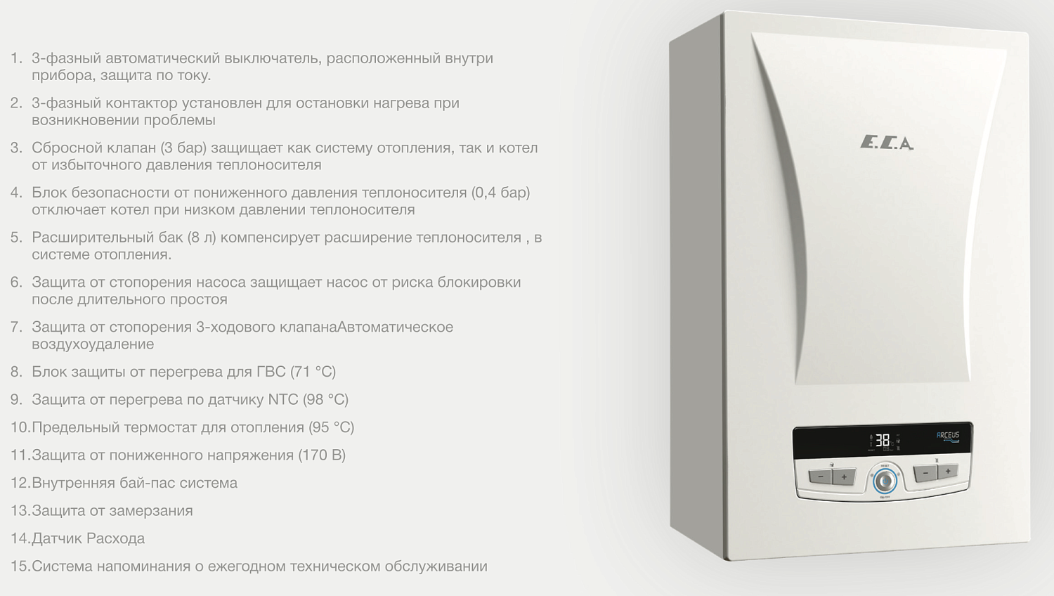 Электрический котел E.C.A. Arceus ST-18