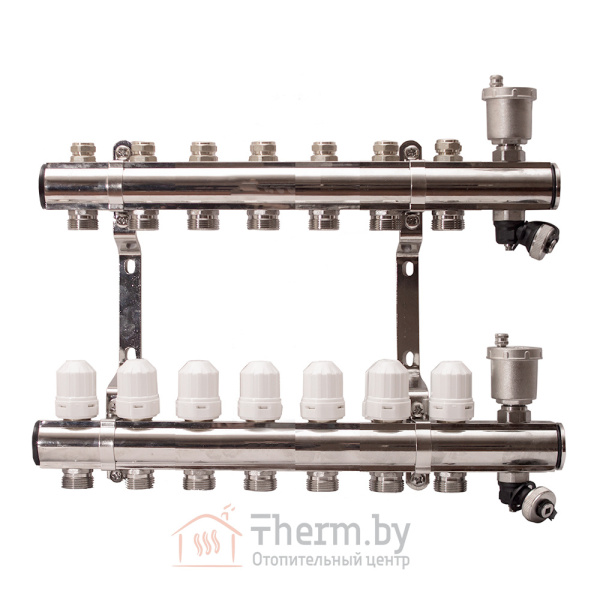 Детальное изображение Гребенка для радиаторного отопления APE на 7 выходов в интернет-магазине THERM.BY