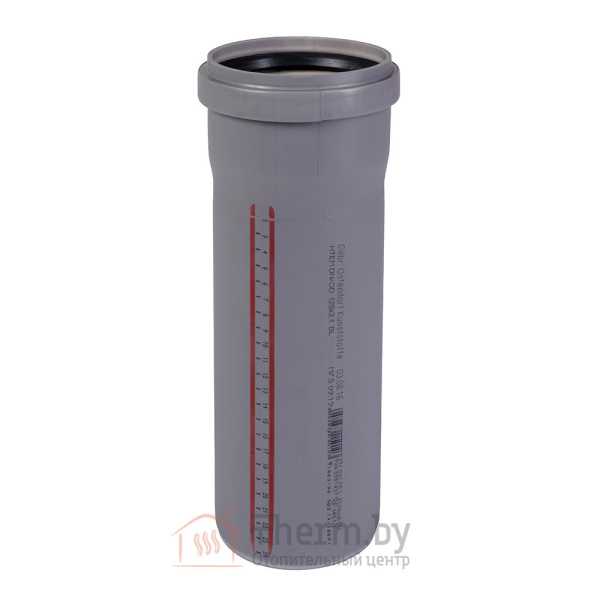 Детальное изображение Труба канализационная ПП внутренняя Ostendorf 125 х 3.1 х 2000 мм арт. 116060 в интернет-магазине THERM.BY
