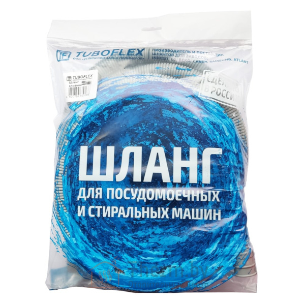 Детальное изображение Сливной шланг для стиральной машины 1.0 м Tuboflex арт. 0160944 в интернет-магазине THERM.BY