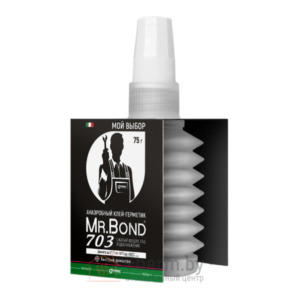 Детальное изображение Анаэробный клей герметик QuickSPACER® Mr.Bond 703 для резьбовых соединений 75 г белый в интернет-магазине THERM.BY