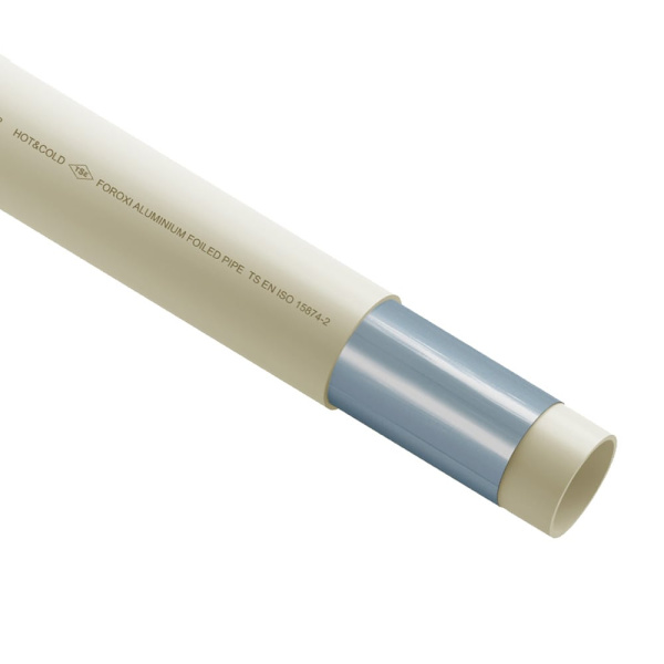 Детальное изображение Труба PP-R (ПП) 20 х 2.8 мм (полипропиленовая) с армировкой алюминием Aquapipe в интернет-магазине THERM.BY