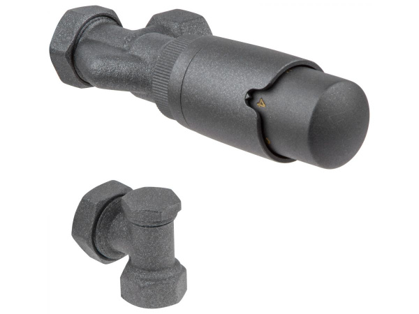 Детальное изображение Комплект кранов для радиаторов 1/2" осевой Серый AV Engineering (AVE32012G) в интернет-магазине THERM.BY