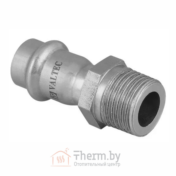 Детальное изображение Пресс ниппель 15 х 1/2" наружная резьба Valtec нержавеющая сталь арт. VTi.901.I.001504 в интернет-магазине THERM.BY