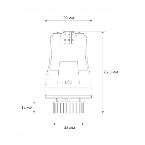 Детальное изображение Термоголовка Itap 891 R компактная с маслонаполненным элементом в интернет-магазине THERM.BY