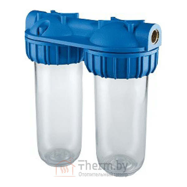 Детальное изображение Магистральный фильтр для очистки воды Atlas Filtri SENIOR DUPLEX PLUS 3P SX TS 3/4" (двойной), без картриджей арт. ZA133T084 в интернет-магазине THERM.BY