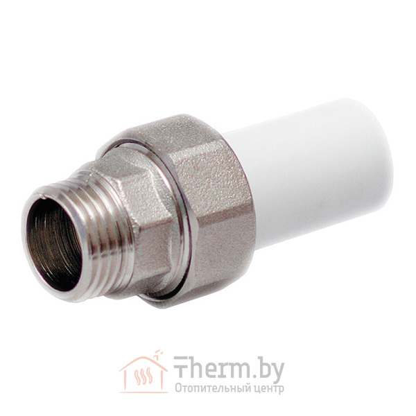 Детальное изображение Муфта разъёмная трубная (американка) ПП 40 х 1 1/4" НР белая VALFEX в интернет-магазине THERM.BY