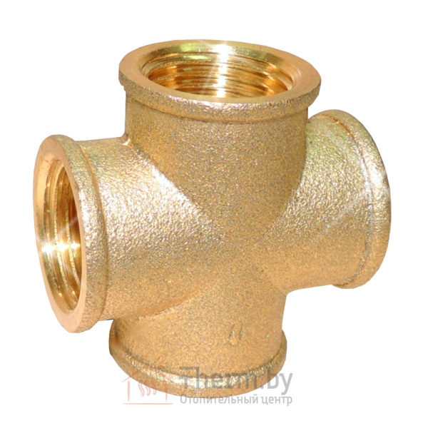 Детальное изображение Крестовина латунная ВР 1/2" Цветлит арт. ZW50041 в интернет-магазине THERM.BY