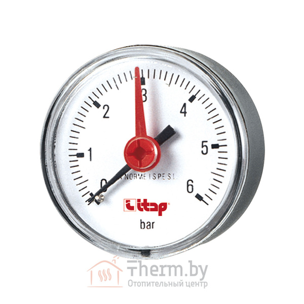 Детальное изображение Манометр осевой 6 bar 50 мм Itap 483R (1/4") арт. 483B014R в интернет-магазине THERM.BY
