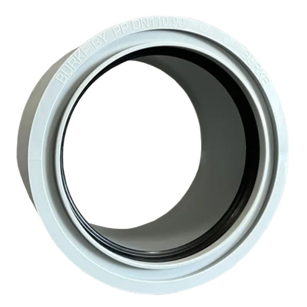 Детальное изображение Переходник суперкомпакт DN 110x90 мм Burke (серый) арт. 11090G в интернет-магазине THERM.BY