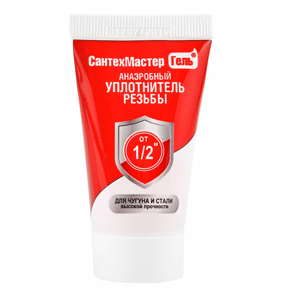 Детальное изображение Анаэробный герметик гель "СантехМастер" для резьбовых соединений 15г, красный в интернет-магазине THERM.BY