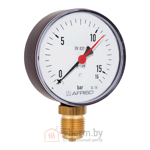 Детальное изображение Манометр радиальный RF 16 bar 100 мм 1/2"НР Afriso арт. 63 615 в интернет-магазине THERM.BY