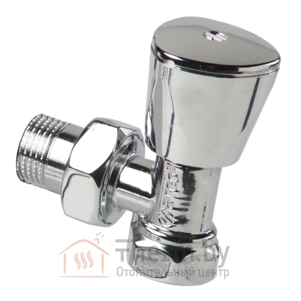 Детальное изображение Кран радиаторный угловой хром ARCO 1/2 (503505) в интернет-магазине THERM.BY