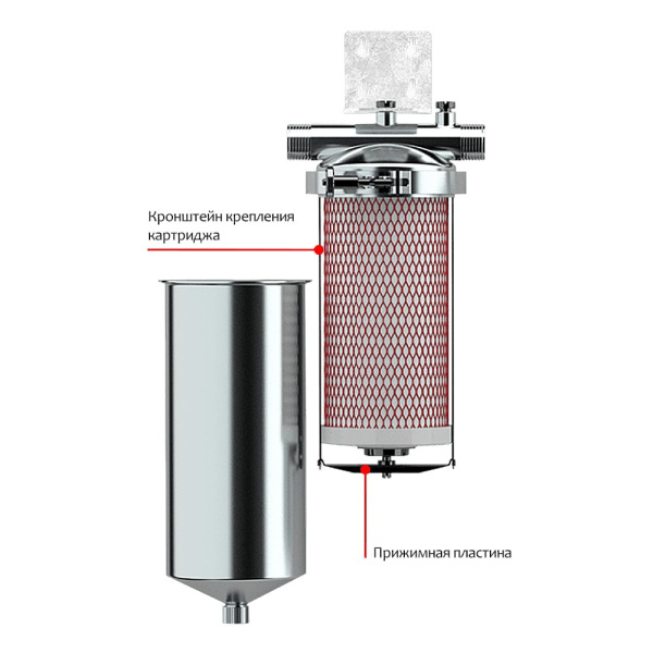 Детальное изображение Магистральный фильтр для очистки горячей воды 1/2" Гейзер-Тайфун 10SL (без картриджа) арт. 50651 в интернет-магазине THERM.BY