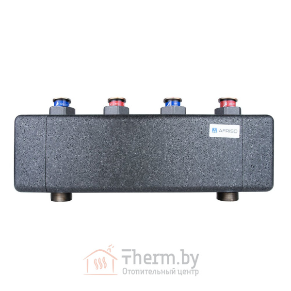 Детальное изображение Коллектор быстрого монтажа Afriso KSV 125-2 HW на 2 контура с гидрострелкой в интернет-магазине THERM.BY