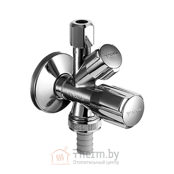 Детальное изображение Вентиль угловой комбинированный 1/2" х 3/8" х 3/4" Schell COMFORT 03 545 06 99 в интернет-магазине THERM.BY