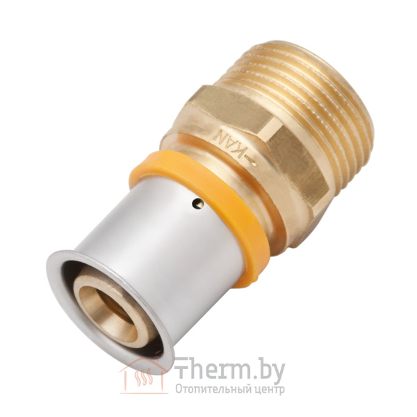 Детальное изображение Пресс ниппель латунный 50 х 4.0 х 1 1/2" наружная резьба KAN-therm арт. 1009045020 в интернет-магазине THERM.BY