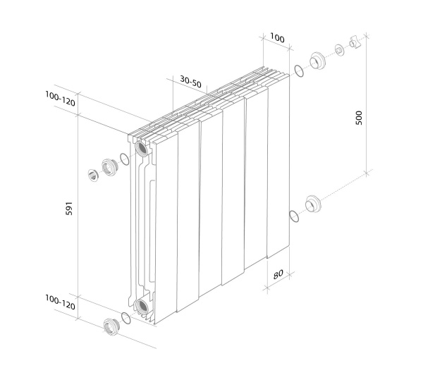 Детальное изображение Радиатор Royal Thermo PianoForte SilverSatin [12 секций] в интернет-магазине THERM.BY