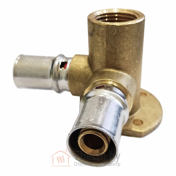 Детальное изображение Пресс уголок двойной 90° с креплением 16 х 2.0 х 1/2" внутреняя резьба APE арт. 3AP1541216D в интернет-магазине THERM.BY