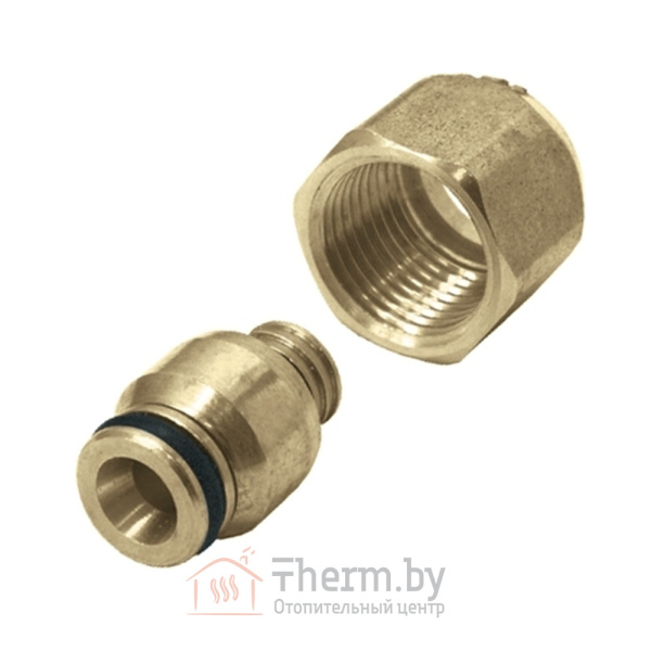 Детальное изображение Соединитель латунный 26 х 3.0 х 1" для многослойных труб KAN-therm арт. 1010040015 в интернет-магазине THERM.BY