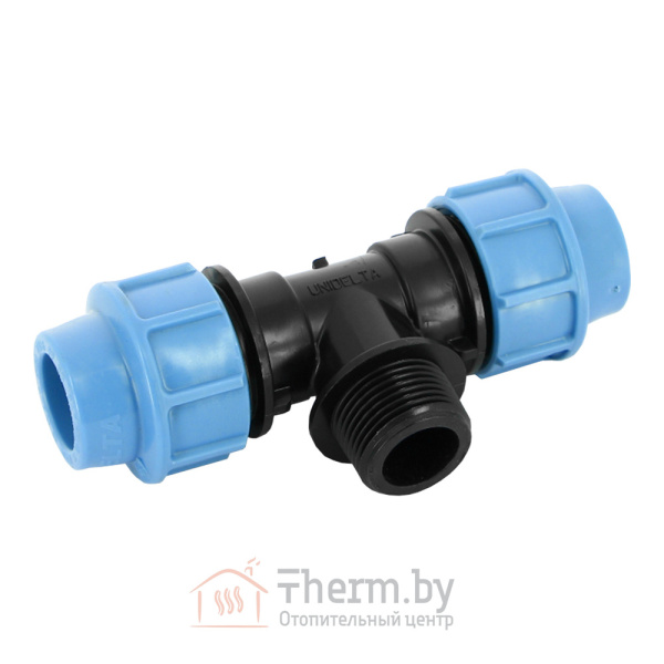 Детальное изображение Тройник компрессионный 25 х 1"НР х 25 Unidelta в интернет-магазине THERM.BY