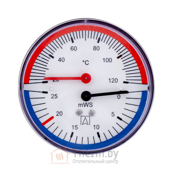 Детальное изображение Термогидрометр осевой TH 80 мм (20-120°С, 10 м.) с отсечым клапаном 1/2"НР Afriso арт. 63 312 в интернет-магазине THERM.BY