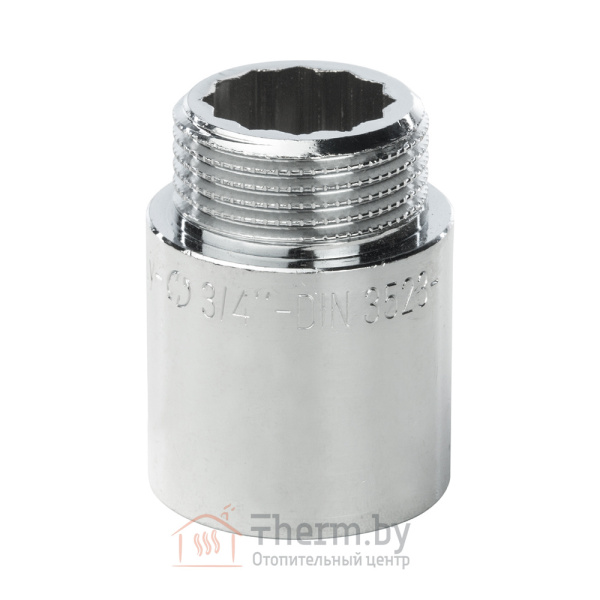Детальное изображение Удлинитель латунный 3/4" 30 мм хромированный General Fittings арт. 2600D8B053000A в интернет-магазине THERM.BY