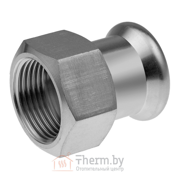 Детальное изображение Пресс муфта 28 х 1" внутренняя резьба KAN-therm Inoх нержавеющая сталь арт. 1609042007 в интернет-магазине THERM.BY