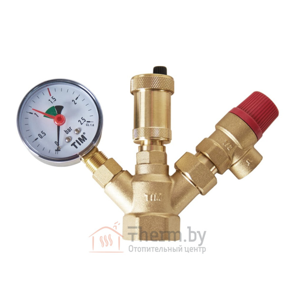Детальное изображение Группа безопасности для котла 1", 1.5 bar (мини) TIM арт. JH-1024-1.5 в интернет-магазине THERM.BY