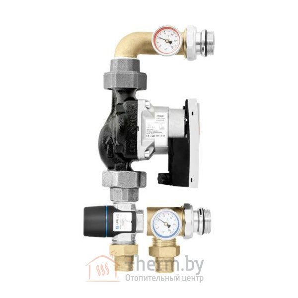 Детальное изображение Насосная группа (контур теплого пола) KAN-therm с трехходовым клапаном 20-43 °C и насосом Wilo 25/60 арт. 1300103003 в интернет-магазине THERM.BY