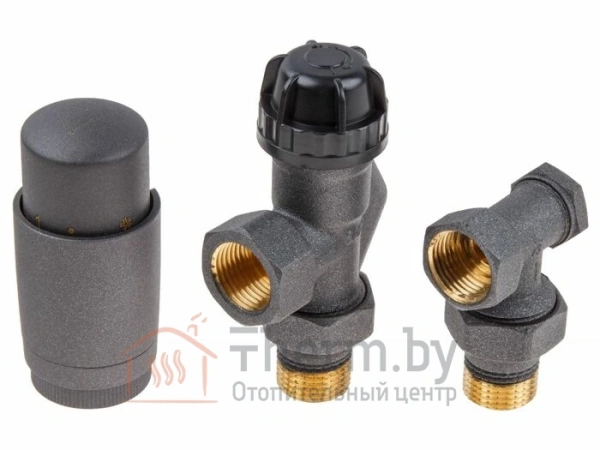 Детальное изображение Комплект кранов для радиаторов 1/2" осевой Серый AV Engineering (AVE32012G) в интернет-магазине THERM.BY