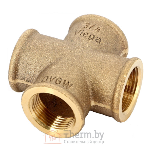 Детальное изображение Крестовина бронзовая 3/4" ВР VIEGA арт. 320621 в интернет-магазине THERM.BY