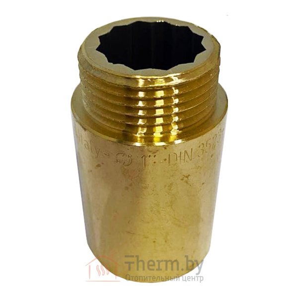 Детальное изображение Удлинитель латунный 1" 50 мм General Fittings арт. 2600D8R105000A в интернет-магазине THERM.BY
