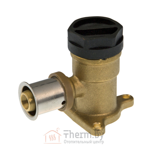 Детальное изображение Пресс угол 90° фиксируемый латунный 20 х 2.0 х 1/2" ВР с заглушкой KAN-Therm арт. 1009285062 в интернет-магазине THERM.BY