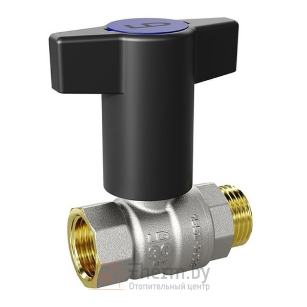 Детальное изображение Кран шаровой латунный LD Pride 1/2"НР х 1/2"ВР с удлиненной Т-рукояткой арт. LD 47.342.15 B в интернет-магазине THERM.BY