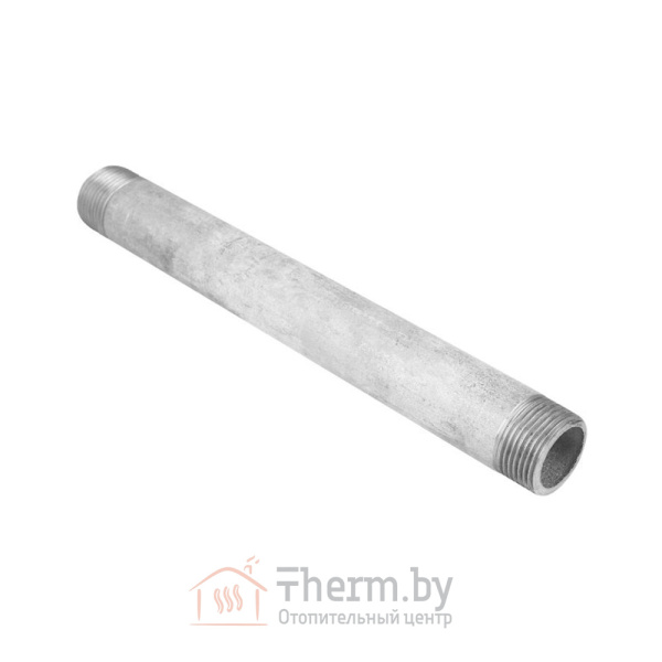 Детальное изображение Сгон стальной оцинкованный удлиненный 250 мм 1/2" в интернет-магазине THERM.BY