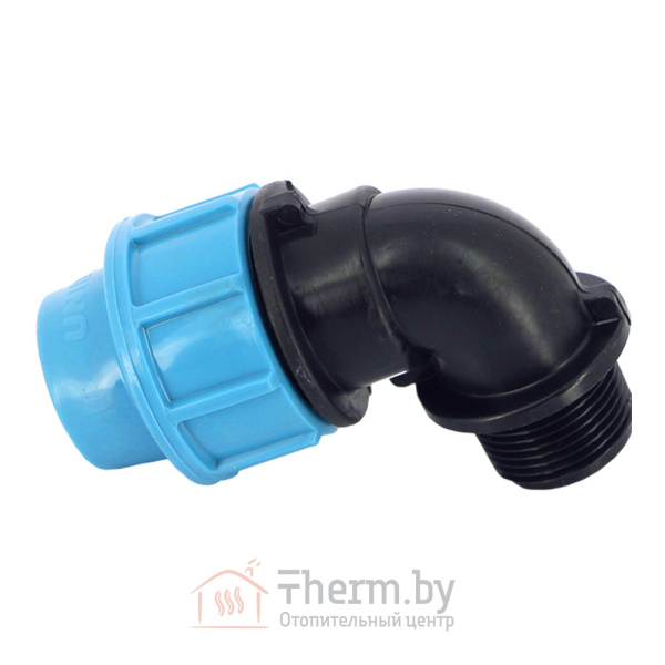 Детальное изображение Угол компрессионный 25 х 3/4" НР Unidelta в интернет-магазине THERM.BY