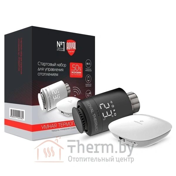 Детальное изображение Набор для дистанционного управления отоплением Royal Thermo, черный в интернет-магазине THERM.BY