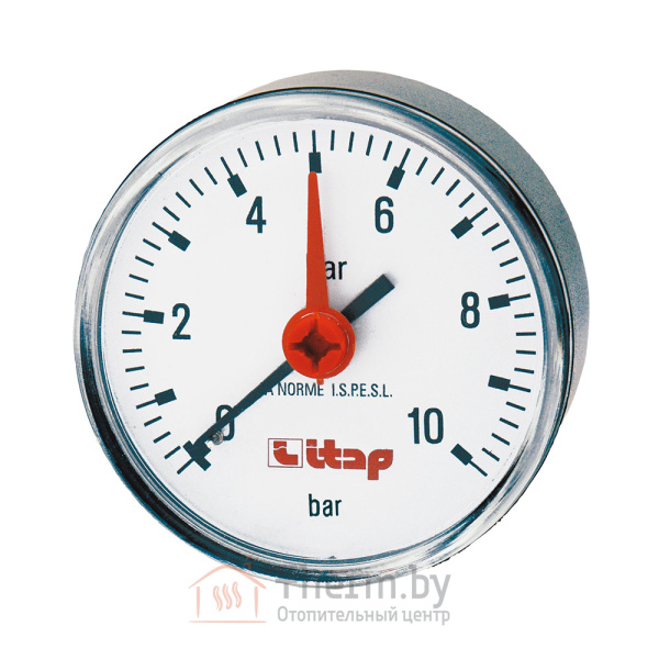 Детальное изображение Манометр осевой 10 bar 63 мм Itap 483 (1/4") арт. 483B014 в интернет-магазине THERM.BY