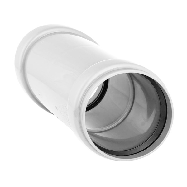 Детальное изображение Муфта ПП двойная Ostendorf 50 мм, белая в интернет-магазине THERM.BY